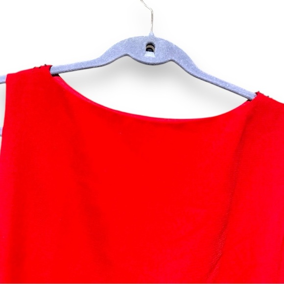 Vintage Dressbarn Red Sleeveless Long Formal Dress Sequin Womens Size 6 Romantic - Picture 8 of 14